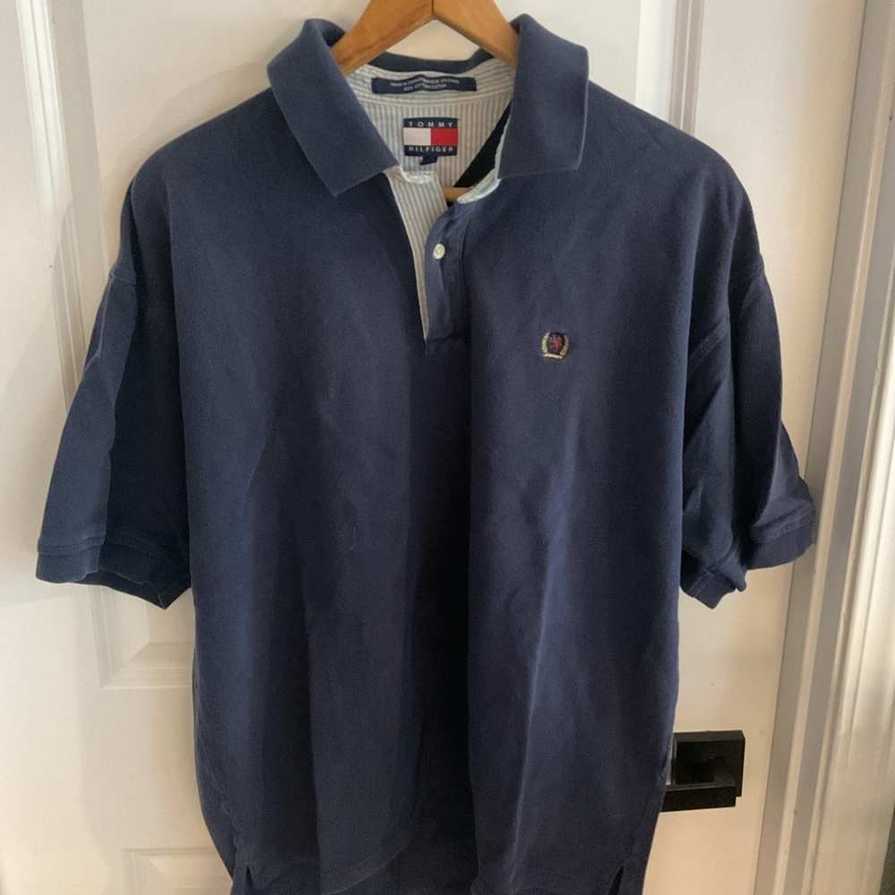 Tommy Hilfiger - Short Sleeve Dark Blue Polo Shirt - Men’s Size XL